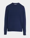 Frame Cashmere Crewneck Sweater In Navy