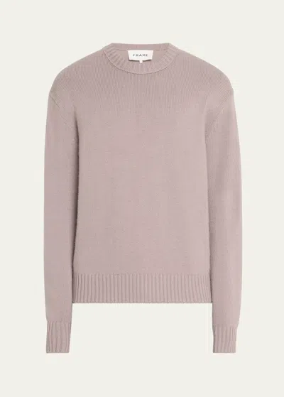 Frame Men's Cashmere Knit Sweater In Soft Lavender
