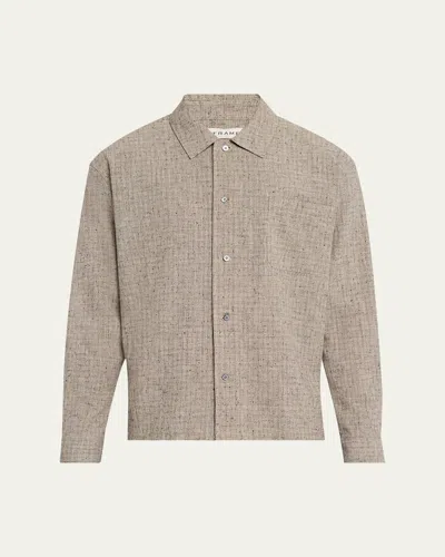 Frame Men's Cotton And Linen Casual Button-down Shirt In Multi
