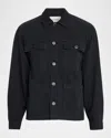 Frame Men's Cotton Herringbone Jacket In Black