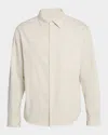 Frame Men's Cotton Waffle Texture Button-down Shirt In Neutral