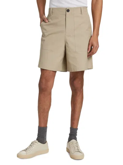 Frame Men's Cotton Patch Traveler Shorts In Brown