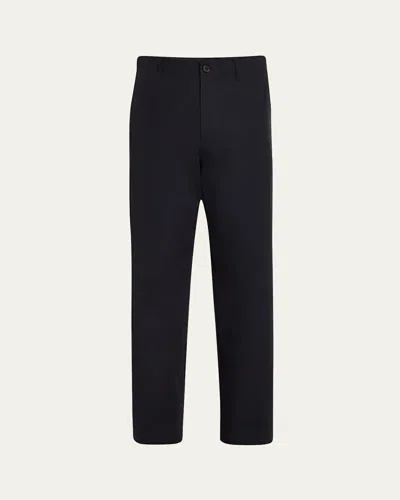Frame Men's Cotton Relaxed Trousers In Dark Navy