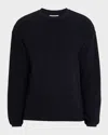 Frame Crewneck Merino Wool Sweater In Blue