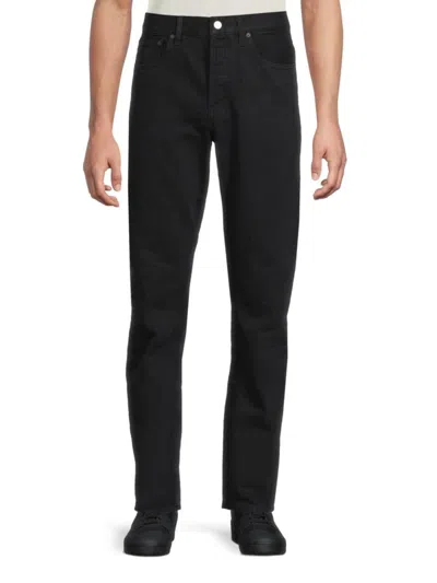 Frame Men's Dark Wash Straight-fit Jeans In Blue