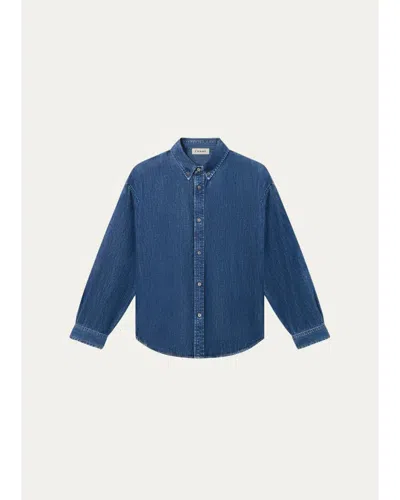 Frame Denim Shirt In Animal Print