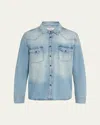 Frame Men's Denim Western Shirt In Fantasy