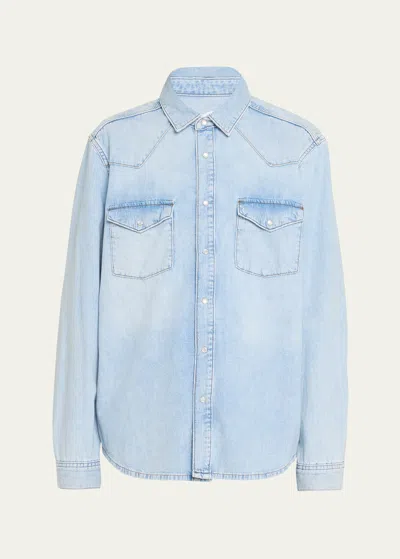 Frame Western Denim Snap-up Shirt In Salvador