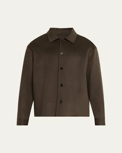 FRAME MEN'S DOUBLE-FACE WOOL OVERSHIRT
