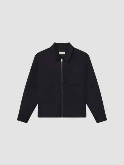 FRAME MEN'S DOUBLE FACE WOOL ZIP-FRONT SHIRT JACKET