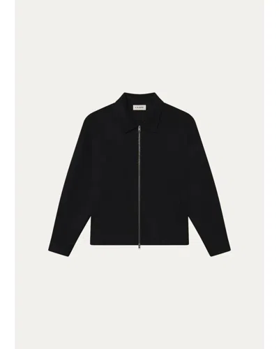 FRAME MEN'S DOUBLE-FACED WOOL FULL-ZIP OVERSHIRT