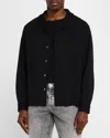 Frame Long Sleeve Duo Fold Relaxed Shirt In Black