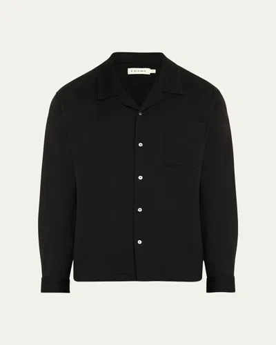 Frame Men's Duo Fold Relaxed Overshirt In Black