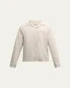 Frame Men's Duo Fold Relaxed Overshirt In White Sand