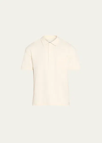 FRAME MEN'S DUO FOLD RIBBED POLO
