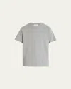 Frame Men's Duo Fold Short Sleeve Tee In Heather Grey