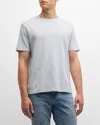 Frame Duo Fold Cotton T-shirt In Marron Hea