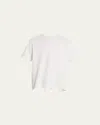 Frame Short Sleeve Light Cotton Tee In White