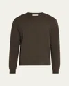 Frame Men's Duofold Crew T-shirt In Dark Taupe