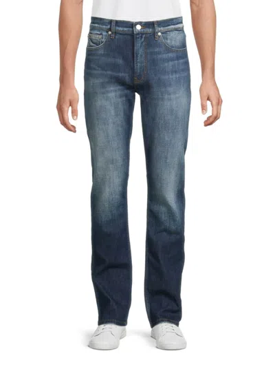 Frame Men's Faded Modern Straight Jeans In Blue