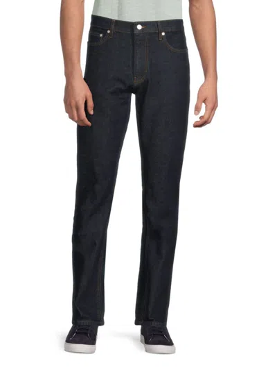 Frame Men's Faded Wash Straight Jeans In Blue
