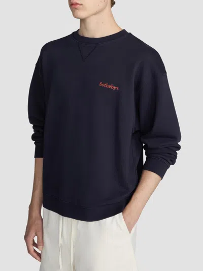 Frame Men's  X Sotheby's Cotton Crewneck Sweatshirt In Multi