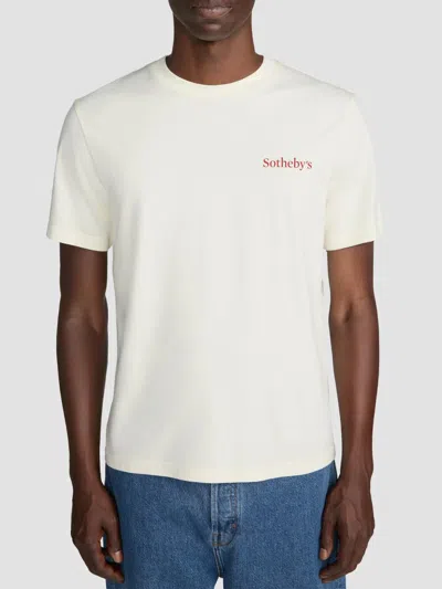 Frame Men's  X Sotheby's Cotton Crewneck T-shirt In Neutral