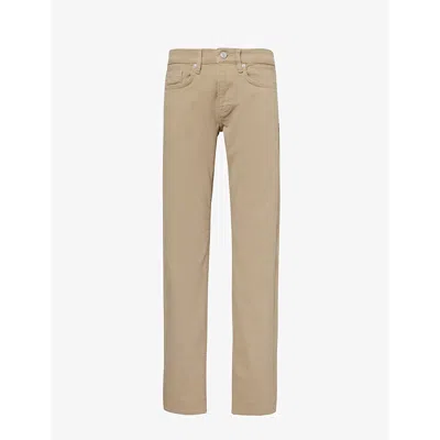 Frame L'homme Tapered-leg Mid-rise Stretch-denim Jeans In Garage Dry Sage