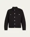 Frame Heritage Denim Jacket In Black