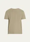 Frame Duo Fold Cotton T-shirt In Black