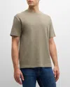 Frame Men's Logo Cotton Relaxed-fit T-shirt In Dry Sage