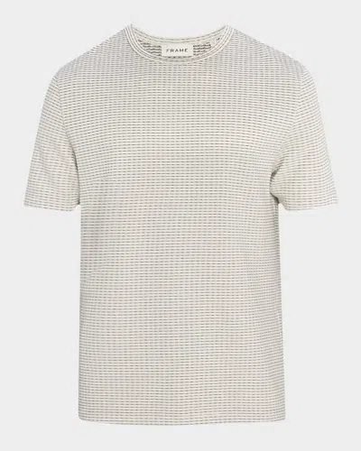 FRAME MEN'S JACQUARD STRIPED T-SHIRT