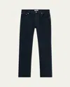 Frame Men's Jetset Modern Straight-fit Jeans In Black
