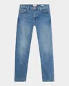 Frame Jet Set Modern Straight Jeans In La Mirada In Blue