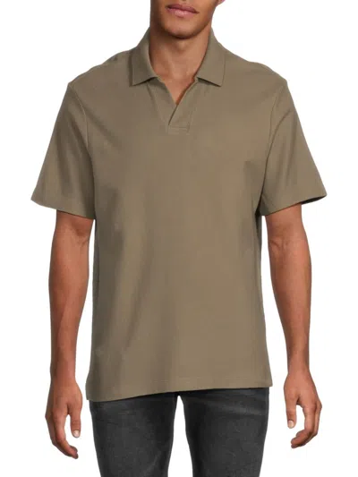 Frame Men's Johnny Collar Polo Shirt In Green