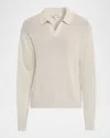 Frame Men's Knit Wool And Cashmere Johnny Collar Sweater In Neutral