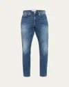 Frame Modern Belt-loops Straight-leg Regular-fit Stretch Recycled-denim-blend Jeans In Montreal