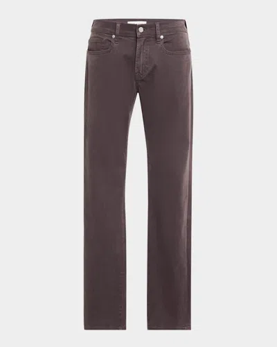 Frame Mid-rise Straight-leg Jeans In Slate Gray