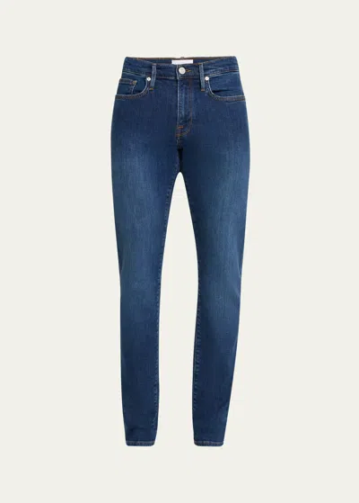 Frame Men's L'homme Super Stretch Slim-fit Denim Jeans In Blue