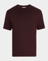 Frame Light Cotton Tee In Burgundy