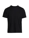 Frame Men's Light Cotton T-shirt In Black