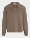 Frame Pique Regular Fit Long Sleeve Polo Shirt