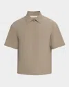 Frame Men's Light Poplin Zip Shirt In Neutral