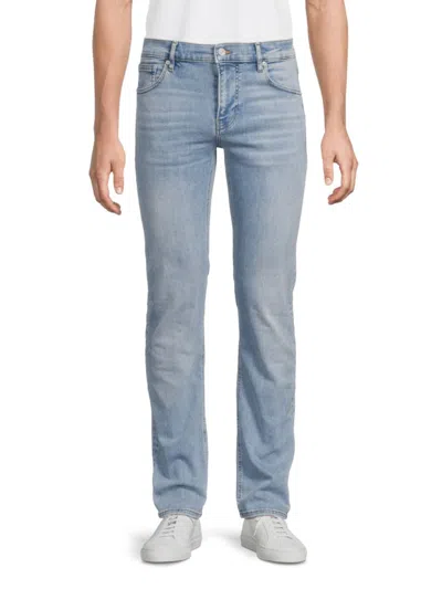 Frame Men's Light Wash Jet Set Modern Straight Jeans In Blue