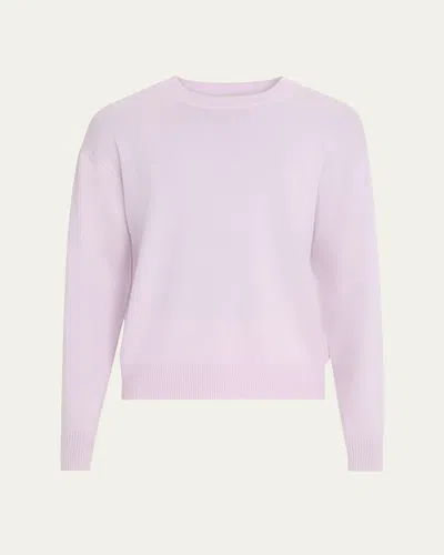 Frame Men's Lightweight Cashmere Crewneck Sweater In Pale Purple