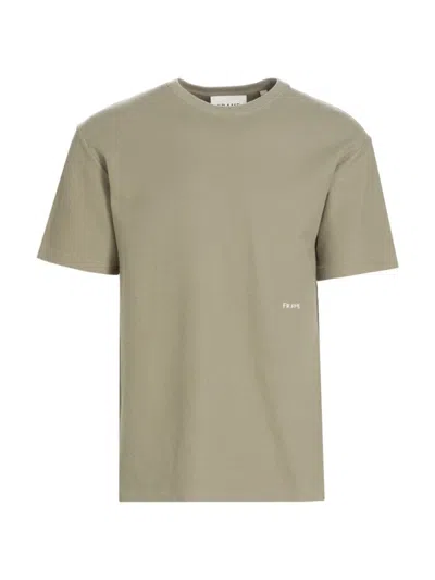 Frame Men's Logo Cotton Relaxed-fit T-shirt In Dry Sage
