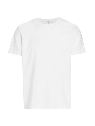 Frame Men's Logo Cotton T-shirt In Blanc