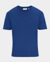 Frame Cotton Embroidered Logo T-shirt In Reflex Blue