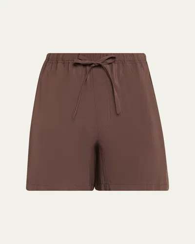 Frame Men's Modal Blend Pull-on Drawstring Shorts In Brown