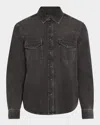 Frame Modern Western Snap-up Shirt In Angel